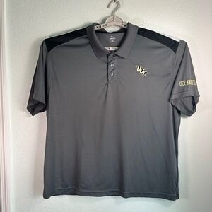 UCF Knights Knights Apparel Polo Shirt Mens 3XL Gray Black College